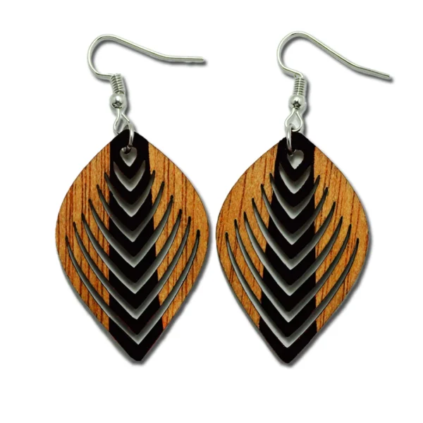 Brincos Coloridos - Espada Folhada