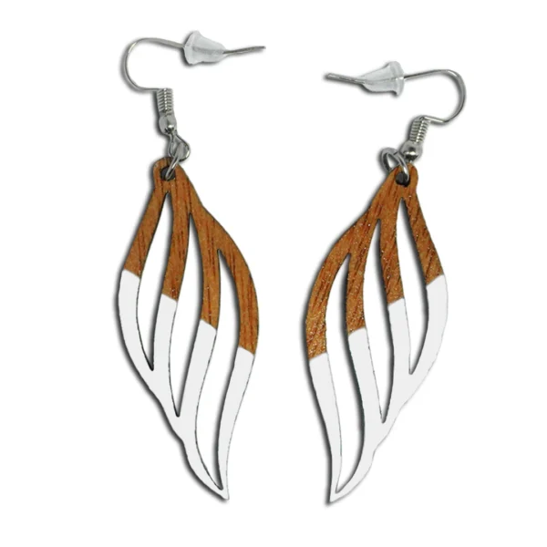 Brincos Coloridos - Búzio Diagonal