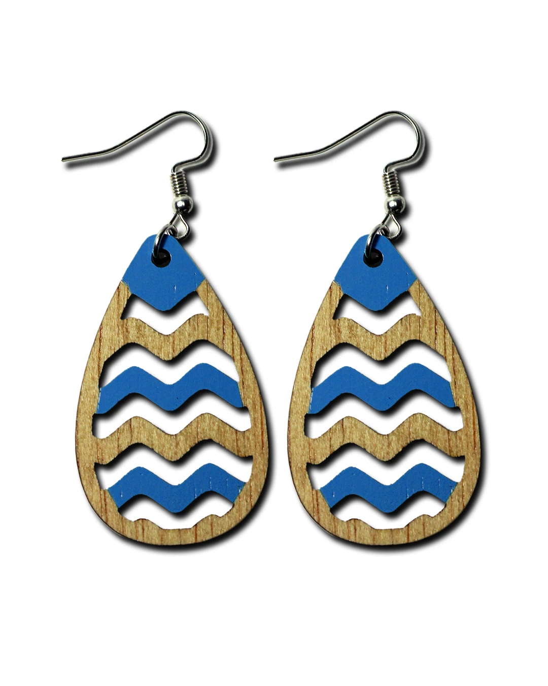 Brincos Coloridos – Gota Ondulada