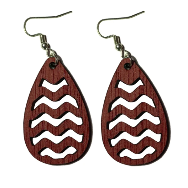 Brincos Gotas Onduladas