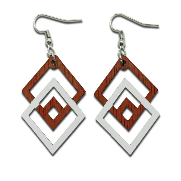 Brincos Coloridos – Quadrados