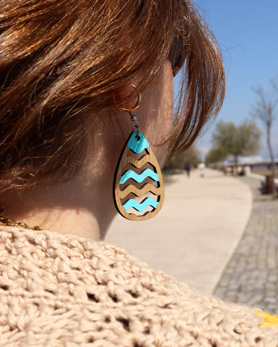 Brincos Coloridos – Gota Ondulada - Image 5