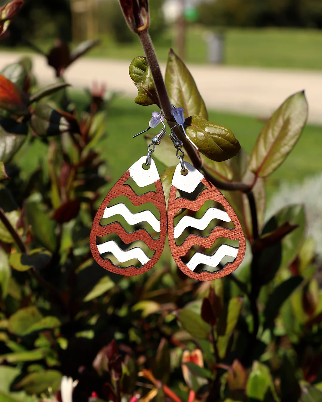 Brincos Coloridos – Gota Ondulada - Image 2